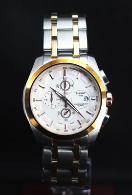Beautiful Tissot 1853 Chronograph In White Dial Quartz Movement Watch With Date. - Image 1 of 4