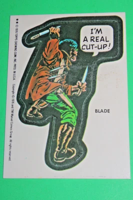 1976 TOPPS MARVEL SUPER HEROES STICKERS Blade I'm a Real Cut-Up! - Image 1 of 4
