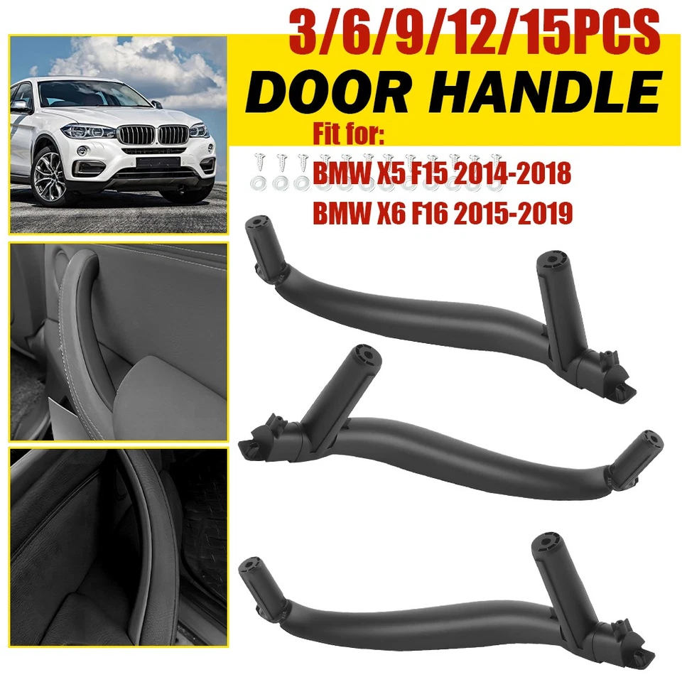 For BMW X5 F15 X6 F16 14-18 Carbon Fiber 3-15X Interior Door Handle Pull Cover - Image 1 of 4