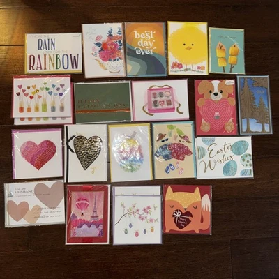 PAPYRUS GREETING CARDS LOT OF 17 21 VARIOUS OCCASIONS BRAND NEW SEALED - Image 1 of 4