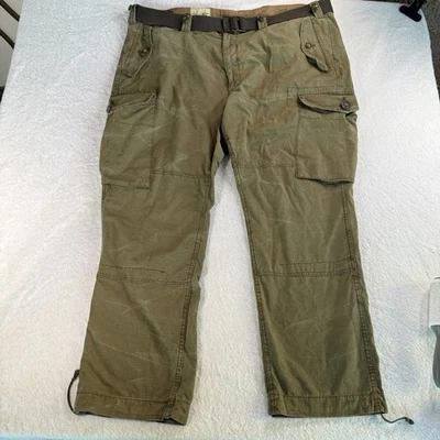 Vintage Polo Ralph Lauren Military Cargo Paratrooper Pants 42 x 30 Green Combat - Image 1 of 4