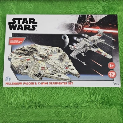 STAR WARS MILLENNIUM FALCON & X-WING STARFIGHTER 3D Model Set *NEW* Please Read - Image 1 of 4