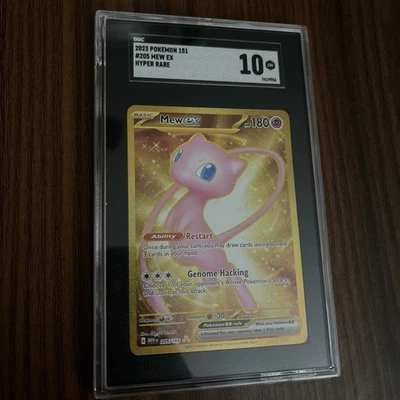 Tarjeta Pokémon SGC 10 Mew Ex 205/165 Oro METAL 151 Hiper Rara Oro Secreto Foto 1 de 2