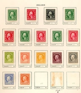U.S. STAMP ~ SC. 304-420 ~ WASHINGTON/FRANKLIN ~ MINT HINGED - Picture 1 of 1