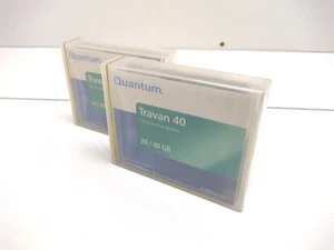 2x Quantum Travan 20/40GB Storage Data Cartridges - New Sealed - Picture 1 of 4