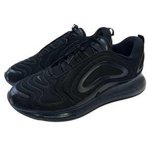 Nike Mens Air Max 720 Shoes Mens Size 15 Lace-Up Sneaker AO2924-007 Triple Black - Picture 1 of 8