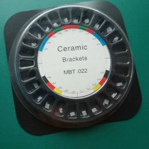 20 soportes de cerámica dental de ortodoncia soporte MBT 022 ranura 345 ganchos base de malla - Imagen 1 de 7