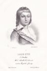 Louis XVII duc de Normandie Son of King Louis XVI Portrait Lithographie 1820