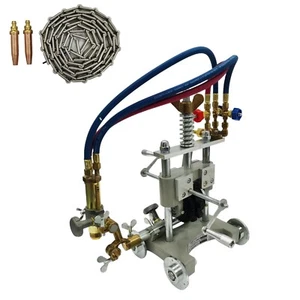 Manual Pipe Cutting Beveling Machine Propane Pipe Flame Gas Cutter Torch Cutting - Picture 1 of 19