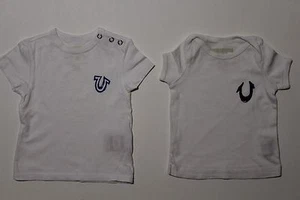 Two True Religion Toddler T-Shirt. Size 6-12 M. - Picture 1 of 5