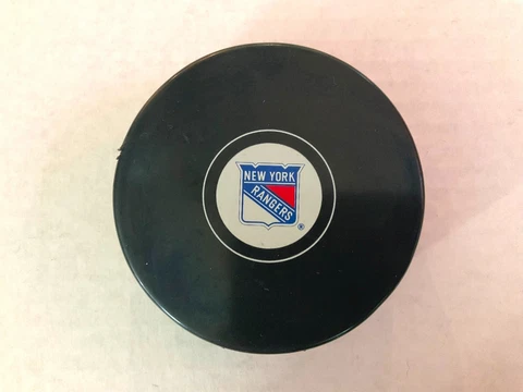 NEW YORK RANGERS - Inglasco Hockey Puck - Small Logo - Great for Signings! Cover