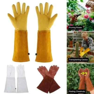 GUANTES DE PODA PREMIUM LARGOS DE FLORES DE ROSAS plantas exfoliantes manga de jardín de alta resistencia Foto 1 de 4