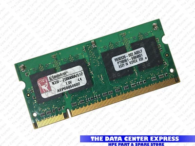 HP 512MB 533MHZ PC2-4200 DDDR2 SDRAM SODIMM KINGSTON MEMORY MODULE 361526-004 - Image 1 of 4