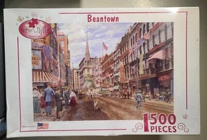 "Beantown" 1500 Piece Jigsaw Puzzle by Serendipity Puzzle Co. New Made In USA - Picture 1 of 1