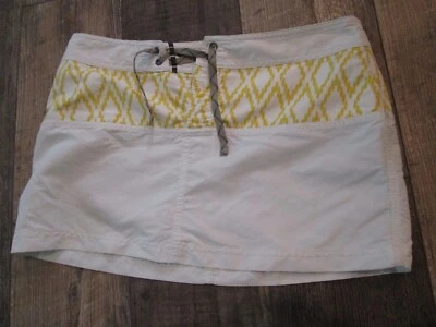 PATAGONIA Nylon Tidal Skirt white yellow Women's Size 10 - Image 1 of 3