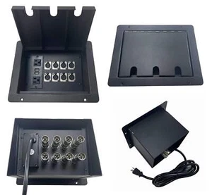 PROCRAFT GRANDE 3 ORIFICIOS TAPA ALIMENTACIÓN EMPOTRADA Escenario Bolsillo/Piso Caja con 1) CABLEADO - Imagen 1 de 7