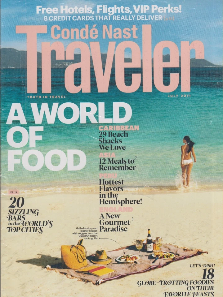 Conde Nast Traveler July 2011 A World of Food Asia, Caribbean, Peru, England (Ma - Image 1 of 1