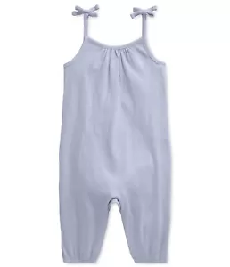 Polo Ralph Lauren Baby Girls Stretch Jersey Romper Flower Purple Size 3 Monts - Picture 1 of 2