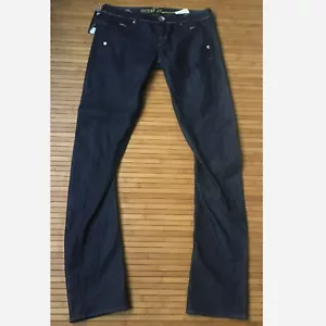 GUESS PREMIUM Women's Jeans Rocket Skinny Dark Blue size 28 L34 - Picture 1 of 11