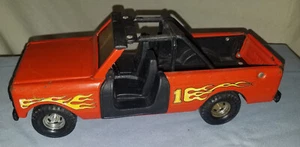 VINTAGE "ERTL USA IH INTERNATIONAL" SCOUT PICKUP TRUCK ~ BLACK ORANGE flames - Picture 1 of 13