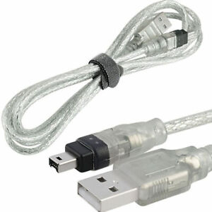 USB Male to Firewire IEEE 1394 4Pin Data Transfer Male Cable Cord Converter Lynx