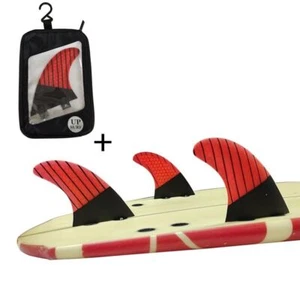 Surfboard Fins FCS Waben Fiberglas Carbon G5 Medium Surfen 3er Set - Bild 1 von 11