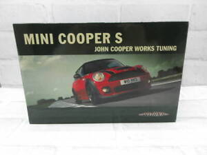 Diecast Car 1/18 MINI Mini Cooper S John Cooper Works Tuning Red Black Dealer