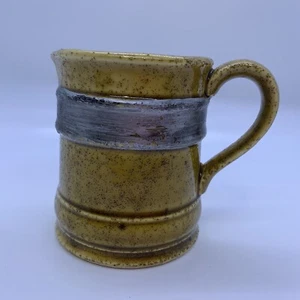 Inarco Japan Vintage Open Creamer, Mustard Color w/Silver Band #2536, Very Rare - Picture 1 of 7