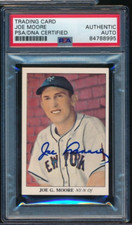 1985 Big League BLC America's National Pastime Joe Moore signed auto PSA/DNA