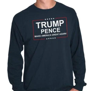 Donald Trump 2024 Election Campaign Slogan Long Sleeve Tshirt for Men or Women - Picture 1 of 10