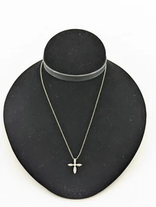 Tiffany & Co, PT950 Platinum Diamond Cross - Picture 1 of 7