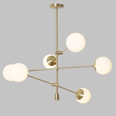 Ceiling Pendant Light Modern Glass Globe , MARACAS Light Fixture — 第 1/4 张图片