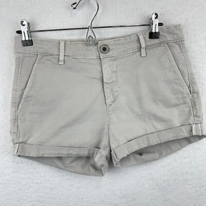 AG Adriano Goldschmied Shorts Womens Size 27 Chino Light Grey Cuffed 2.5 in - Picture 1 of 11