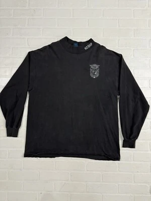 Vtg NC Hwy Patrol State Trooper Shirt Men’s XL Black Mock Neck USA - Image 1 of 4