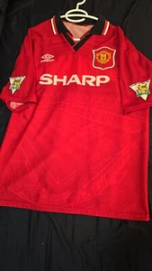 Manchester United Jersey season 1994/1996 size XL - Cantona shirt - Picture 1 of 6