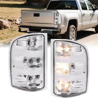 For 2007-2013 1500 2500HD 3500HD Tail Lights 07-13 Replacement Lamps W/Bulbs Kit Foto 1 de 4