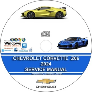 Chevrolet Corvette Z06 2024 Factory Workshop Service Repair Manual + Wiring - Picture 1 of 2