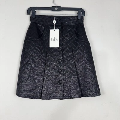 Minifalda Tibi Brocard para mujer talla 2 negra **Defectuosa** Foto 1 de 4