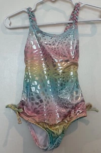 Penelope Mack Multi Pastell Animal Print Einteiler Badeanzug Kleinkind Mädchen 3T - Bild 1 von 20