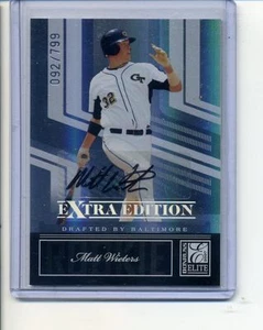 Matt Wieters ORIOLES 2007 Donruss Elite Extra Edition Auto Rookie rC #/ 799 quantità - Foto 1 di 1