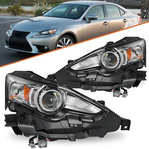 Par de faros izquierda derecha para Lexus IS250 IS350 2014 2015 HID - Imagen 1 de 6