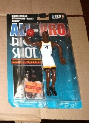 NBA All Pro Basketball Big Shot Figure Chris Webber Oakland  Rare Free Ship 7" - Image 1 of 2