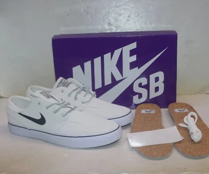 Nike SB Zoom Janoski OG+ Summit White Black Shoes FD6757-100 Men's Size 10.5 - Picture 1 of 13