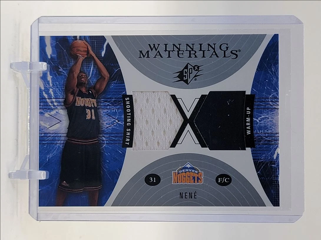 NENE 2003-04 UD SPX WINNING MATERIALS PATCH WARM UP SHOOTING SHIRT Q2045