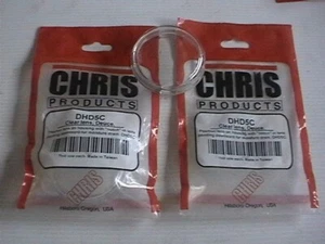 2x Chris Products DHD5C Deuce-Style Turn Signal Lens CLEAR Harley Davidson - Picture 1 of 2