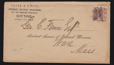 US 113 2c on Printed Matter Cover w/ Enclosure & Fancy Star Cancel - Image 1 of 3