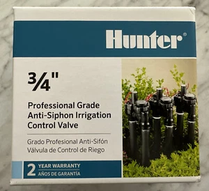 NIB Hunter PGV-ASV 3/4" Professional Grade Anti-Siphon Irrigation Control Valve - Picture 1 of 5