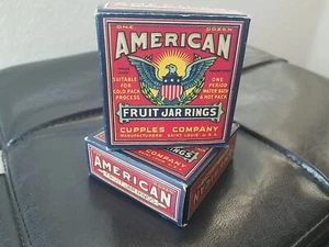 2 Dozen Vintage American Fruit Jar Rubber Rings Cupples Co St Louis Eagle - Picture 1 of 4