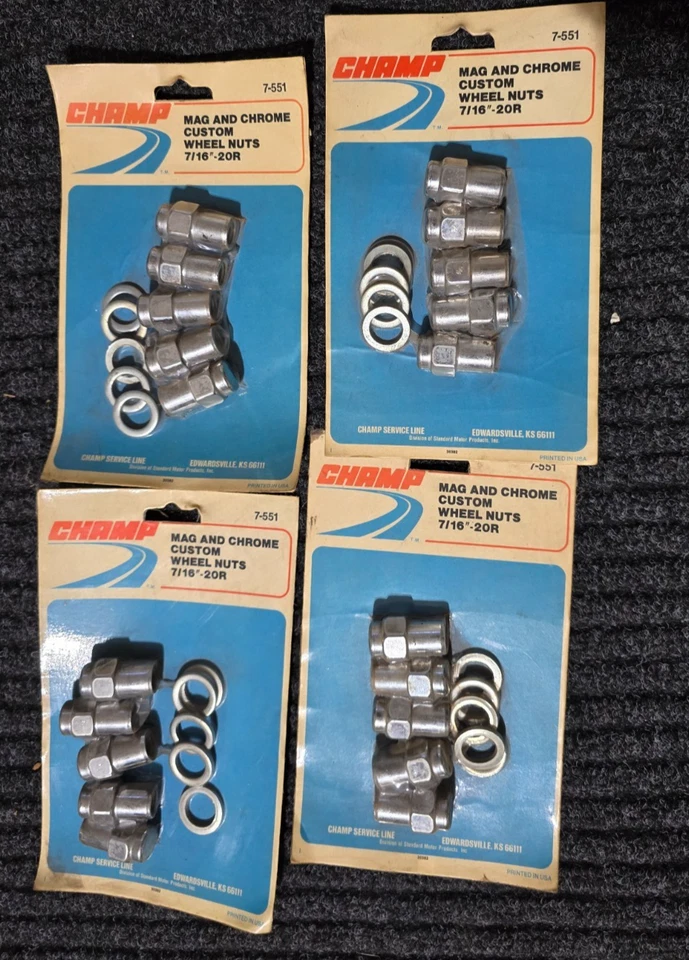 7-551 Champ Mag And Chrome Custom Wheel Nuts 7/16" 20R - 4 sets of 5 - Image 1 of 1
