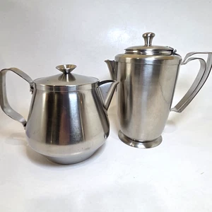 Tetera Halco vintage cafetera acero inoxidable restaurante 18-8 Japón - Imagen 1 de 9